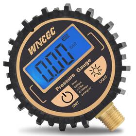Wncgc 313050872894 Digital Tire Pressure Gauge With 1/4 Inch Npt Bottom Connector Air F