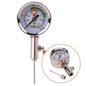 Wrzbest 4350268669 Ball Air Pressure Gauge Heavy Duty Metal Made Watch Test And Adjust The P