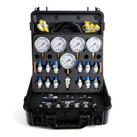 60mpa Xeoca 746939910385 Hydraulic Pressure Test Kit 600bar /8700psi / 5 Gauges 13 Coupling