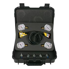Hptk19 Yfixtool Hydraulic Pressure Test Kit With 4 Gauges And 12 Coupling Excavator Gau