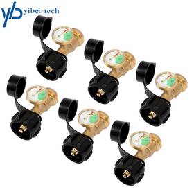 Yi301532t Yibei-tech 6pcs Qcc1 Inflation Joint Gas Tank Copper Converter Head Pol Propane
