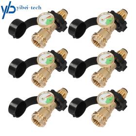 Yi301546t Yibei-tech 6 Pcs Propane Tank Gauge - Bulk Gas Meter Adapter With For 5-100lb