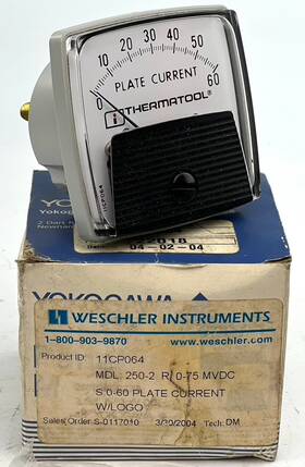 11cp064 Yogogawa Yokogawa Panel Meter 0-60 Plate Current Thermatool New