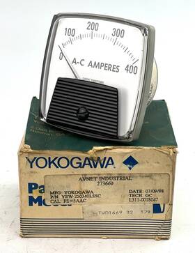 Yew-250340lssc Yogogawa Yokogawa Panel Meter 0-400 A-c Amperes Avnet Industrial 273669