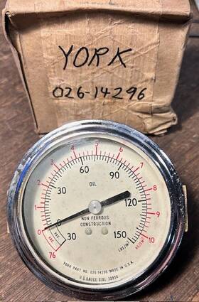 026-14296 York 026-24596 Oil Guage - Nib