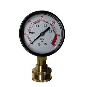 Yzm 607569658040 Water Pressure Test Gauge With Brass Internals 2-1/2 Dial Display Bottom Moun Yzm 607569658040 Water Pressure Test Gauge With Brass Internals 2-1/2 Dial Display Bottom Moun