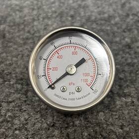 4fmt5a Zoro 1-1/2 Inch Dial 160psi 1/8 Back Mount Test Pressure Gauge 304ss
