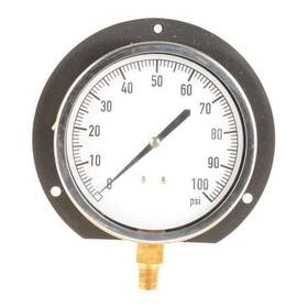 18c766 Zoro Select Industrial Pressure Gauge To 100 Psi 4 1/2 In Dial 1/4