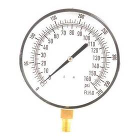 18c812 Zoro Select Altitude Pressure Gauge To 370 Psi 4 1/2 In Dial 1/4