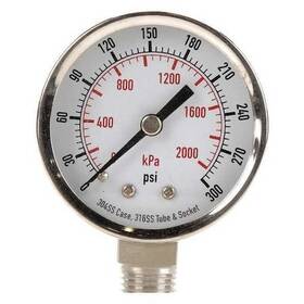 4cff7 Zoro Select Commercial Pressure Gauge To 60 Psi 2 In Dial 1/4