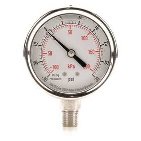 4cfh1 Zoro Select Commercial Compound Gauge 30 To Psi 2 1/2 In Dial