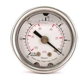 4cfl4 Zoro Select Commercial Pressure Gauge To 60 Psi 1 1/2 In Dial 1/8