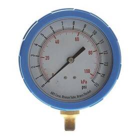 4efg1 Zoro Select Industrial Pressure Gauge To 15 Psi 4 In Dial 1/4