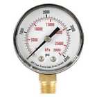 4flv1 Zoro Select Pressure Gauge 0 To 4000 Psi 1/4 In Mnpt Plastic Black
