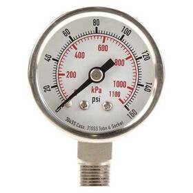 4fmj3 Zoro Select Commercial Pressure Gauge To 160 Psi 1 1/2 In Dial 1/8