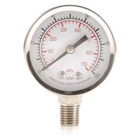 4fmk7 Zoro Select Commercial Pressure Gauge To 100 Psi 2 In Dial 1/4