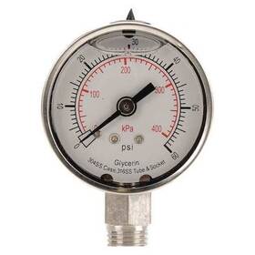 4fml1 Zoro Select Commercial Pressure Gauge To 300 Psi 2 In Dial 1/4