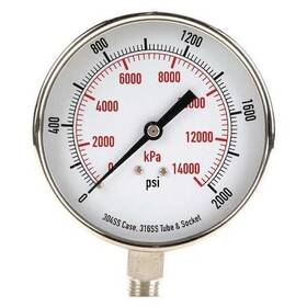 4fmr6 Zoro Select Commercial Pressure Gauge To 2 000 Psi 3 1/2 In Dial 4fmr6 Zoro Select Commercial Pressure Gauge To 2 000 Psi 3 1/2 In Dial