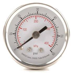 4fmt3 Zoro Select Commercial Pressure Gauge To 60 Psi 1/8 In Mnpt 1-1/2