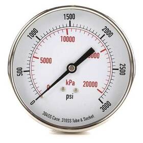 4fmy9 Zoro Select Commercial Pressure Gauge To 3 000 Psi 1/2 In Dial