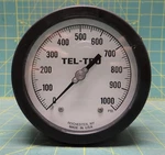 Tel-tru 4.5" Process Gauge 0-1000PSI 1/4"NPT Bronze Back Connection 4510BR4B1F8A. Fixed Price $52.95.