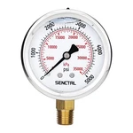 Senctrl 5000 Psi Glycerin Filled Pressure Gauge 2.5 Dial 1/4 Npt Stainless. Fixed Price $16.42.