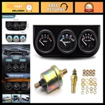 "52MM Triple Gauge Set - Volt Meter, Water Temp & Oil Pressure For 12V Cars, Tru. Fixed Price $44.99.