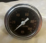 Vintage Stewart Warner 2" Oil Pressure Gauge 0-100 #27208. Fixed Price $45.00.