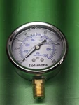 Solimeta -2.5"DIAL Oil Filled Pressure GAUGE-100 Psi -1/4"NPT Lower Mount. Fixed Price $10.99.
