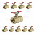 Midline Premium Brass Fip X Full Port Ball Valve T-handle 3/4 In. (10 Pack). Fixed Price $109.99.