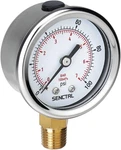 Senctrl 100 Psi Lead-free Pressure Gauge, 2" Dial, 1/4 Npt Lower Mount, Waterpro. Fixed Price $14.35.