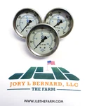 Valve & Actuation, CI302L-254P, Pressure Gauge, 0-3000 Psi, Lot Of 3, Surplus. Fixed Price $75.00.