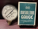 Vintage Nos Marshalltown Pressure Gauge Fig. 23-60#; 1/8 Merlon Case. Fixed Price $19.98.