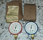 Nos Pair Of Replacement Imperial Eastman Manifold Gauges Vintage. Fixed Price $26.00.