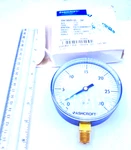 Ashcroft 3.5", Abs, Polycarbonate, Brass Gauge, 1/4", 0-30 Psi, 35W1005PH 02L. Fixed Price $35.00.