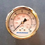 Measureman 2.5" Air Pressure Gauge 160 Psi MA060 Bottom Mount 1/4" Connection. Fixed Price $11.49.
