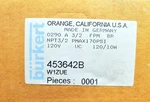 Burkert Solenoid Valve - Type 0290 1.50 " Npt: Part# (453642B). Fixed Price $645.00.