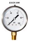 Pressure Gauge 0-100 Psi, Liquid Filled 2.5 Stainless Steel 1/4" Npt Lm. Fixed Price $11.75.