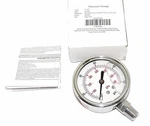 Nib Grainger 4CFH4 Pressure Gauge Size: 2-1/2'' Psi: 0-100, Lens: Acrylic. Fixed Price $49.95.