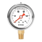 Sctsnsr 0-15 Psi Fuel Pressure Gauge, 1.5" Dial Size, 1/8" Npt Lower. Fixed Price $16.30.