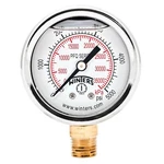 Winters 2" Dial Size Liquid Filled Industrial Pressure Gauge Brass Internals 304. Fixed Price $31.16.