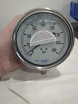 Wika Pressure Gauge 4"DIAL 0TO160 Psi 1/4" Thread Npt Lower Mount 9832381. Fixed Price $79.50.