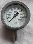 Stewarts S-4462 Stainless Steel 316 Pressure Gauge Range 0-10,000 Psi. Fixed Price $100.00.