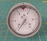 Moeller To 15 Psi Pressure Gauge 3.5" Dial 1/4"-NPT Back Connection. Fixed Price $79.00.