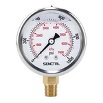 Senctrl 0-1000 Psi Glycerin Liquid Filled Pressure Gauge, 2.5" Dial Size, 1/4.... Fixed Price $13.91.