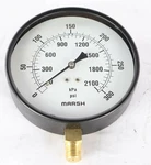 New J9058 Marsh 4.5" Diameter 0-300 Psi Pressure Gauge 1/4". Fixed Price $29.00.