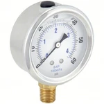Industrial Pressure Gauge: To 60 Psi, 1/2 Dial, Liquid-filled, 1/4 Npt. Fixed Price $19.95.