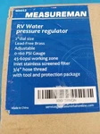 Measureman Adjustable Lead-free Brass Rv Water Pressure Regulator With 160 Psi. Fixed Price $45.00.