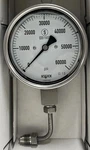 Noshok 4 High Pressure Gauge 0-60,000 Psi Stainless Steel With Connector. Fixed Price $499.00.