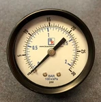 Fisher 11B8579X022 Pressure Gauge, 0-30PSI/KPA/BAR, Type 67. Fixed Price $25.00.